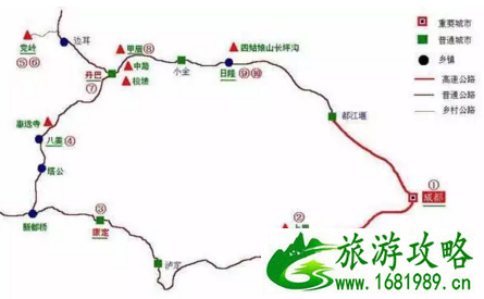 川西旅游线路图 川西旅游攻略 川西旅游线路图 川西旅游攻略