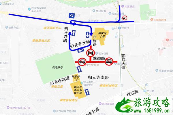 武汉归元寺周边交通管制时间-路段 武汉归元寺周边交通管制时间-路段