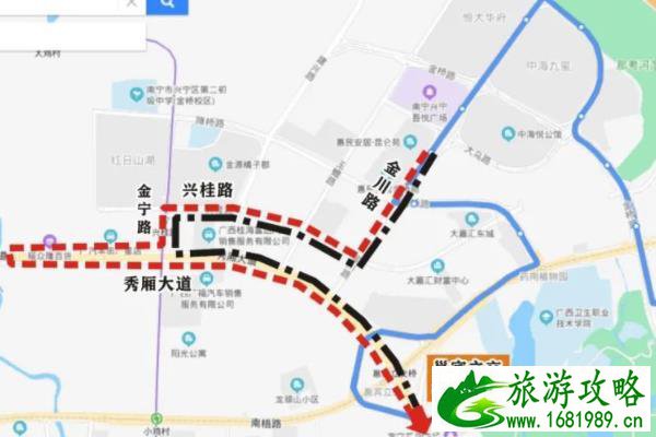 南宁公交线路调整走向 南宁公交线路调整走向