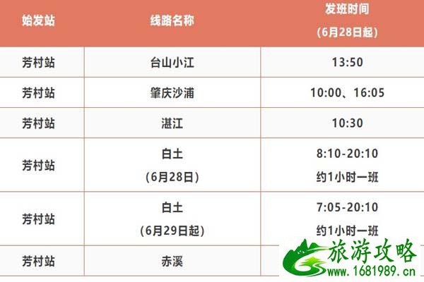 6月28日起广州芳村客运站恢复省内客运发班 6月28日起广州芳村客运站恢复省内客运发班