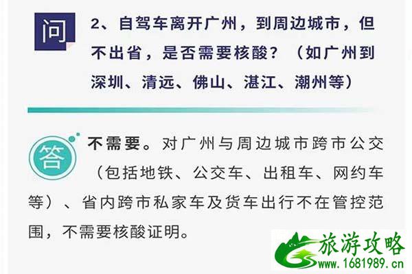 广州省内跨市出行是否需要核酸 14号通告 广州省内跨市出行是否需要核酸 14号通告