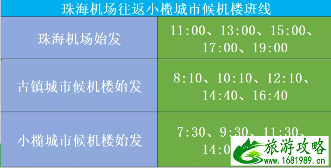 6月中山到珠海机场巴士最新时刻表 6月中山到珠海机场巴士最新时刻表