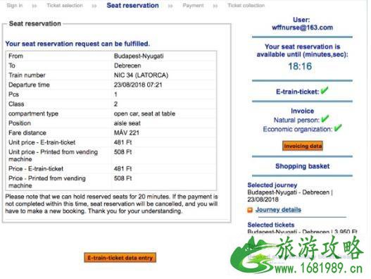 匈牙利火车票解读 匈牙利火车票解读