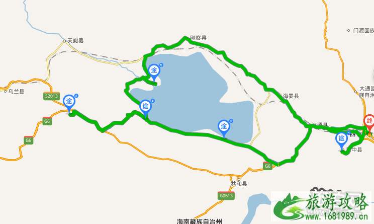 环青海湖自驾游路线图 青海甘肃旅游路线图2022