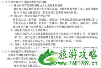 中国公民赴日签证新政 中国公民赴日签证新政