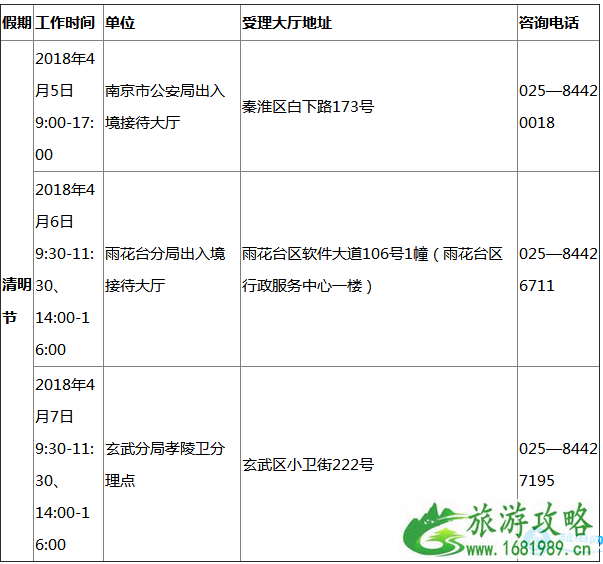 2022南京清明节可以办理出入境手续吗 2022南京清明节可以办理出入境手续吗
