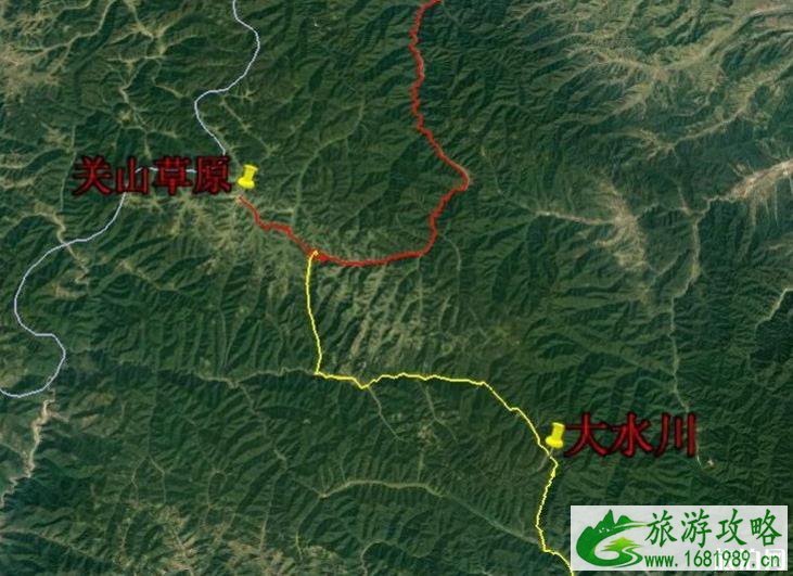 关山草原到大水川最佳路线 关山草原到大水川最佳路线