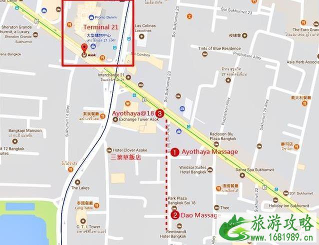 曼谷Asok站附近一条街游玩攻略 曼谷Asok站附近一条街游玩攻略