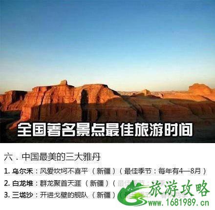 全国旅游景点最佳时间安排2020 全国旅游景点最佳时间安排2020