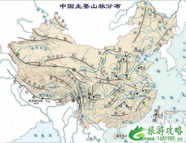 中国十大山脉排名 中国十大山脉海拔