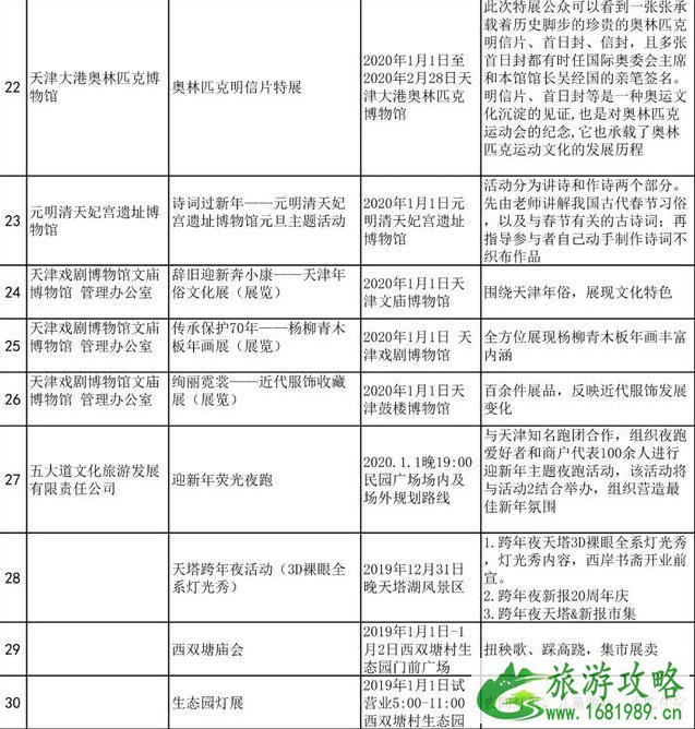  2020天津跨年活动攻略