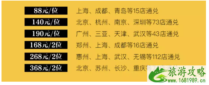 2022万豪酒店双十一活动汇总 2022万豪酒店双十一活动汇总