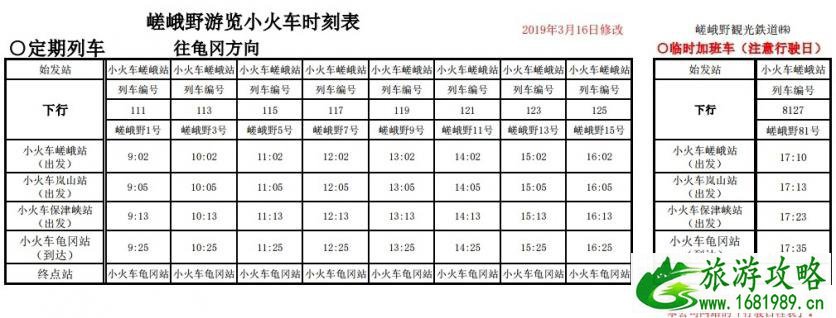 京都岚山小火车开放时间+怎么去+发车时间