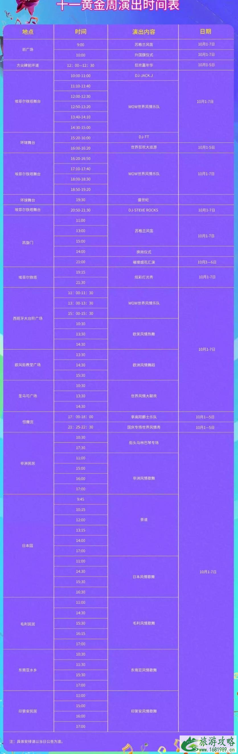 2022国庆深圳各大景点开放时间+演出时间 2022国庆深圳各大景点开放时间+演出时间