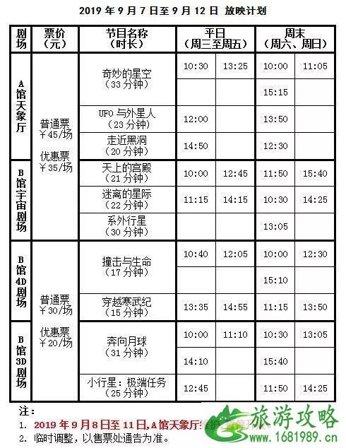 2022北京天文馆门票优惠政策+开放时间