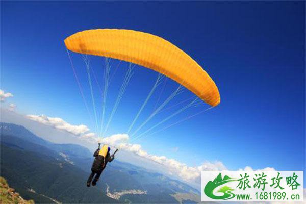 江阴花山滑翔伞基地多少钱玩一次+预约电话