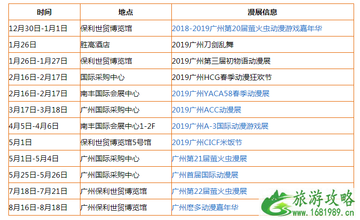 广州萤火虫漫展2022时间表+演出时间 广州有哪些漫展