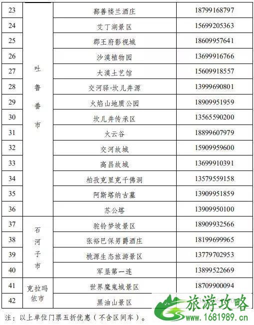 2022石河子人半价游玩景区信息 百日游天山·一证惠五地惠民信息 2022石河子人半价游玩景区信息 百日游天山·一证惠五地惠民信息