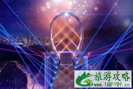 2022清远黄腾峡天门悬廊灯光秀6月6日开启