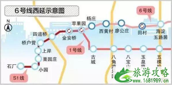 北京地铁6号线西延开通时间 北京地铁6号线西延开通时间