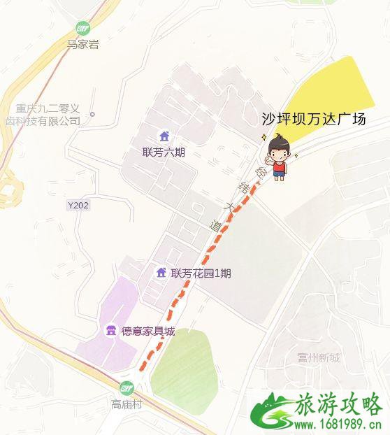 沙坪坝万达广场在哪里+交通攻略