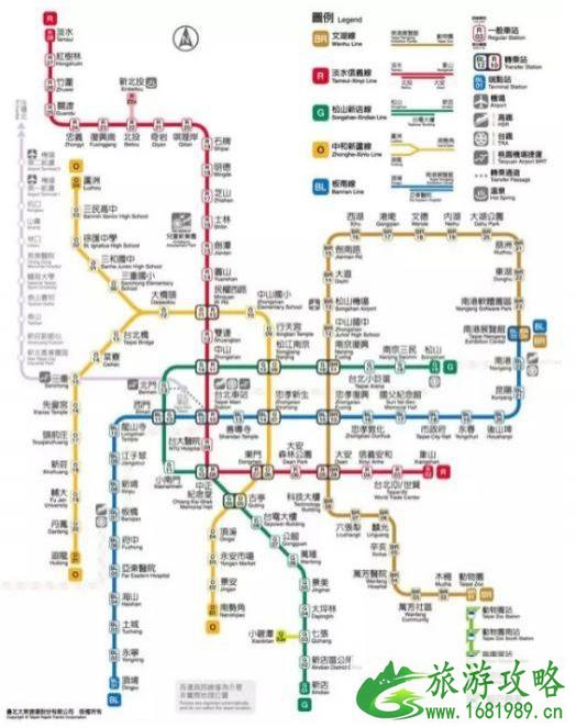 台北捷运线路图 台北捷运运营时间+app+价格 台北捷运线路图 台北捷运运营时间+app+价格