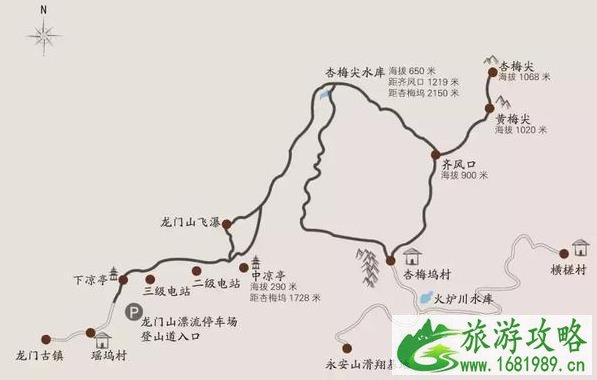 杭州西山游步道登山地图 杭州西山游步道登山地图