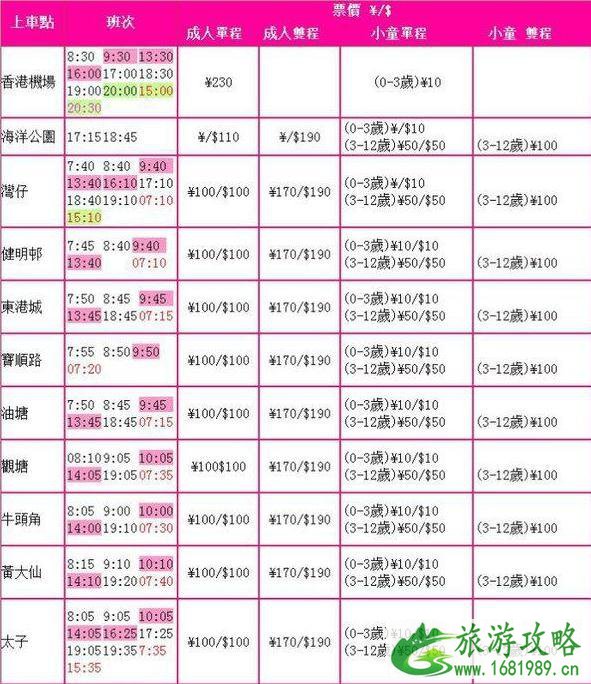 广州到香港大巴要多久 广州到香港大巴时刻表