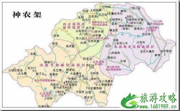 神农架交通地图 神农架交通攻略