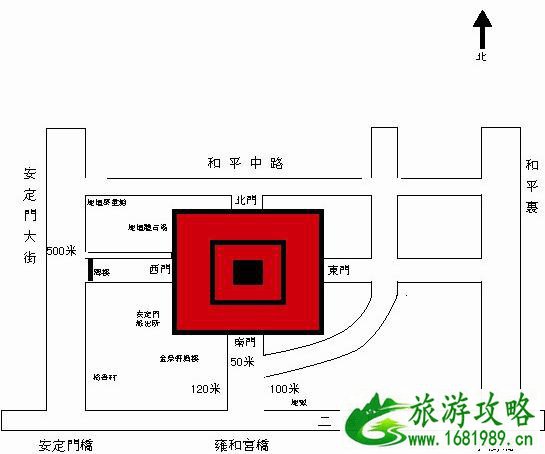 地坛公园导览图 北京地坛公园地图 地坛公园导览图 北京地坛公园地图