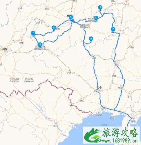 海口自贵州自驾游 七天行程安排 海口自贵州自驾游 七天行程安排