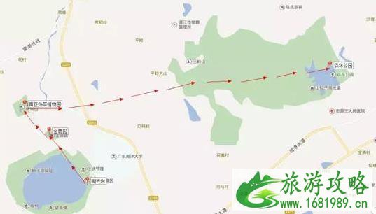 湛江游玩线路图 湛江游玩线路图